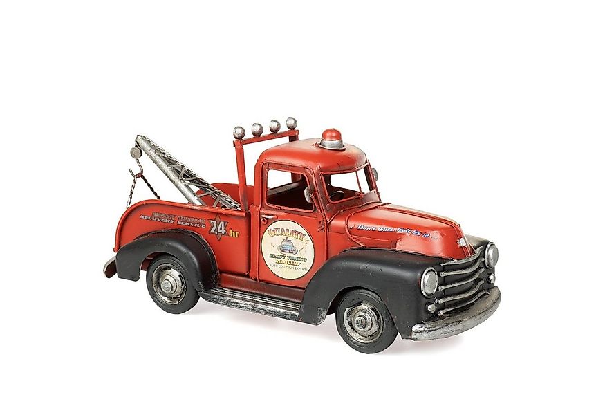 Moritz Dekofigur Blech-Deko Auto Abschleppfahrzeug rot schwarz, Polyresin F günstig online kaufen