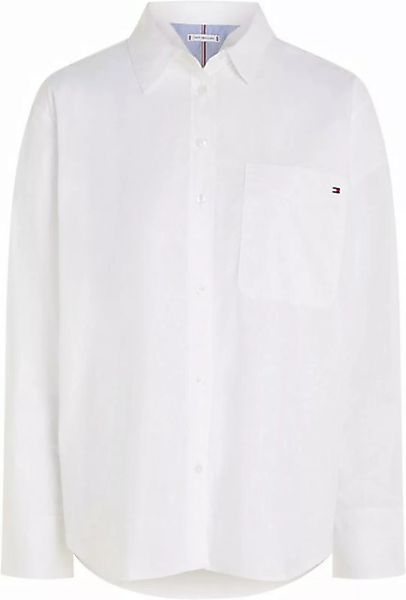 Tommy Hilfiger Curve Hemdbluse CRV SOLID COTTON EASY FIT SHIRT Große Größen günstig online kaufen