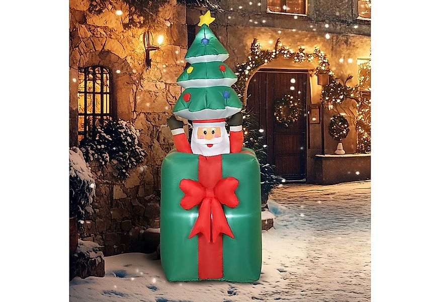 Outsunny Weihnachtsfigur Polyesterstoff (Weihnachtsdekoration, 1 St., Aufbl günstig online kaufen