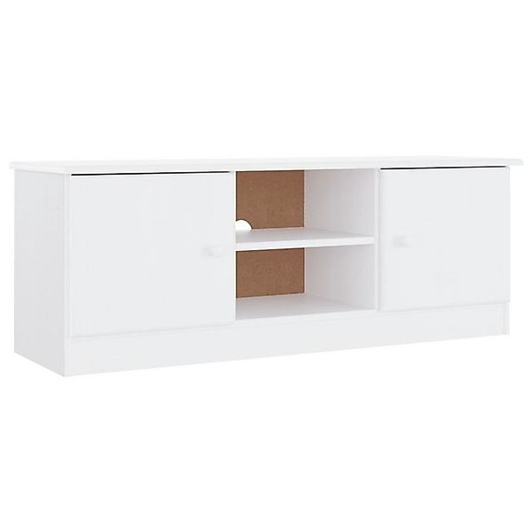 vidaXL TV-Schrank TV-Schrank ALTA Weiß 112x35x41 cm Massivholz Kiefer (1-St günstig online kaufen