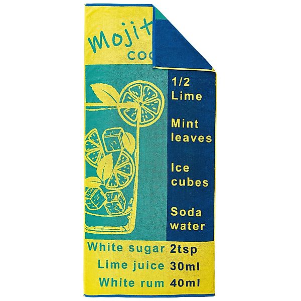 Dyckhoff Strandtuch Mojito Grün 80 x 180 cm günstig online kaufen