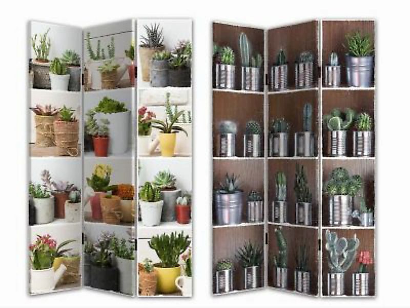 HTI-Line Paravent Kaktus bunt günstig online kaufen