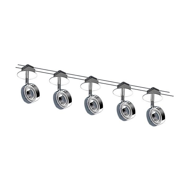 Näve LED-Seilsystem-Deckenspots Rund Tony 12 cm x 50 cm x 6 cm günstig online kaufen