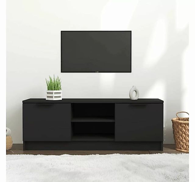vidaXL TV-Schrank TV-Schrank Schwarz 102x35x36,5 cm Holzwerkstoff Lowboard günstig online kaufen