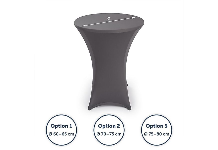 Blumtal Stehtischhusse Stretchbezug Stehtisch Hussen, Elegante Stehtischhus günstig online kaufen