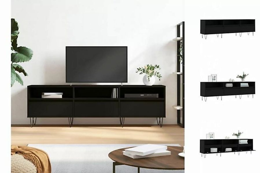 vidaXL TV-Schrank TV-Schrank Schwarz 150x30x44,5 cm Holzwerkstoff günstig online kaufen