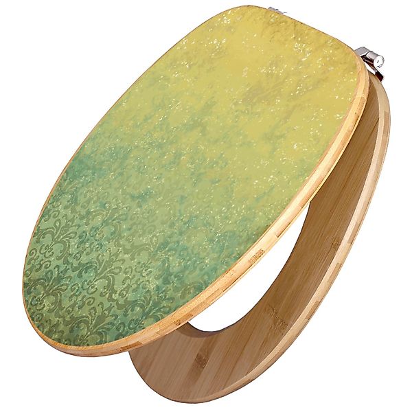 Banjado Design WC Sitz Bambus Toilettendeckel Toilettensitz Bambus Holz Klo günstig online kaufen