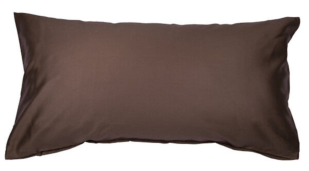 Janine Janine Mako-Satin Bettwäsche Colors 31001 schoko Größe:  60x40 cm günstig online kaufen
