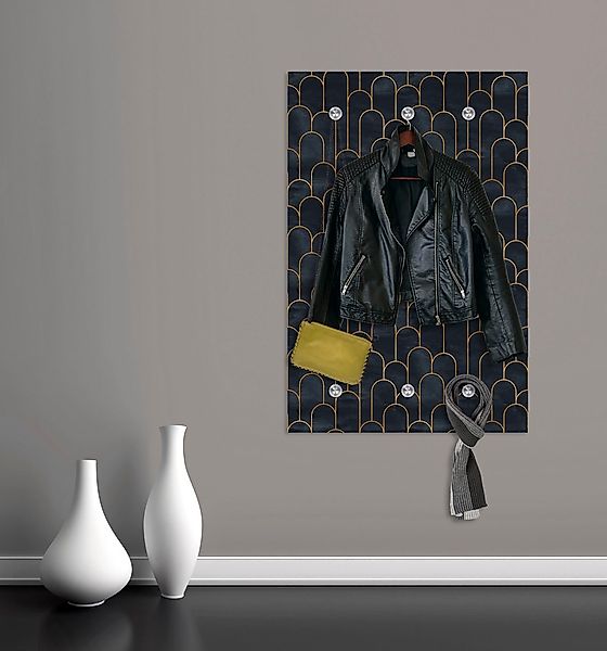 queence Garderobenleiste "Bogen" mit 6 Haken, 80 x 120 cm günstig online kaufen