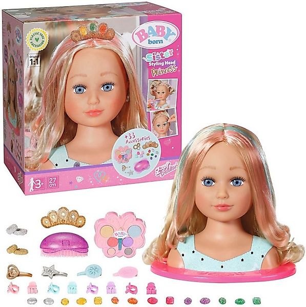 Baby Born Frisier- & Schminkkopf Sister Styling Head Prinzessin, mit Zubehö günstig online kaufen