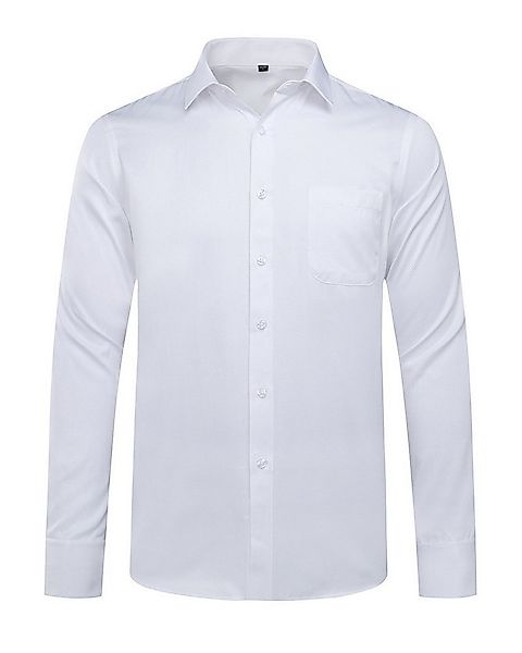 Allthemen Langarmhemd aus Baumwollmischung Langarmhemd mit Streifen günstig online kaufen