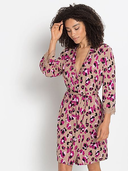 LASCANA Kimono, Midilänge, Viskose, Kimono-Kragen, mit günstig online kaufen