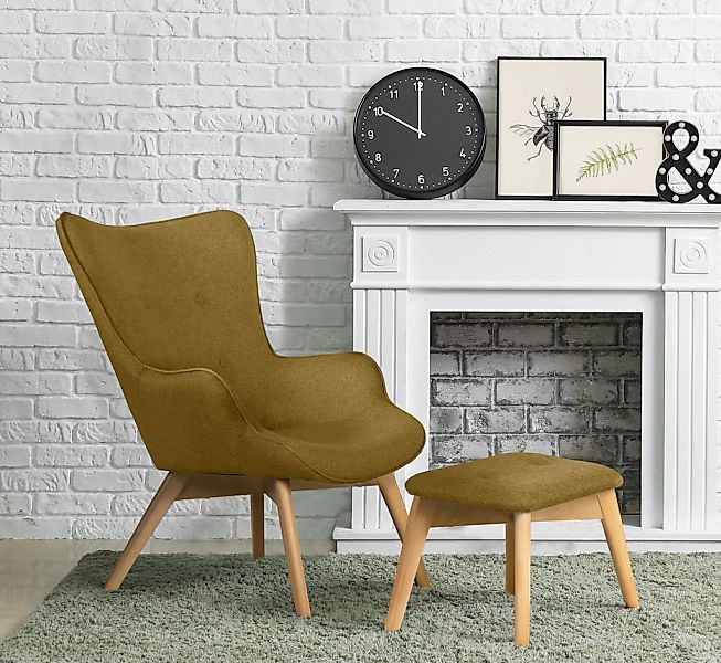 Home affaire Sessel "Nicko" wahlweise mit und ohne Hocker günstig online kaufen