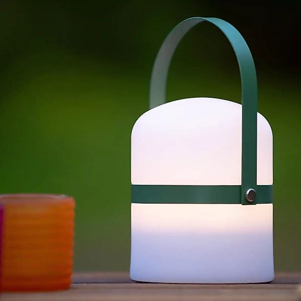 LED Tischleuchte Little Joe in Weiß und Grün 3W 30lm IP44 günstig online kaufen