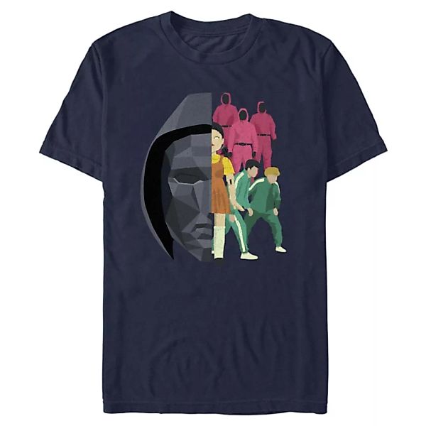 Netflix - Squid Game - Logo Front Man And Suits - Männer T-Shirt günstig online kaufen