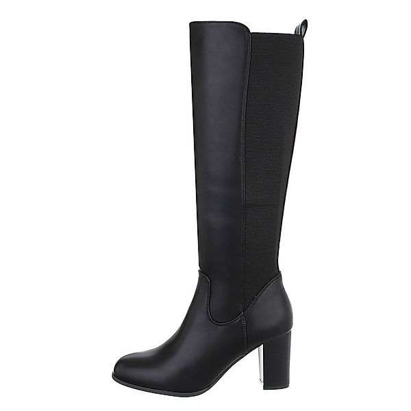Ital-Design Damen Elegant High-Heel-Stiefel (85081022) Blockabsatz günstig online kaufen