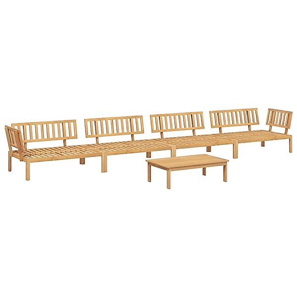 vidaXL 5-tlg. Garten-Sofagarnitur aus Paletten Massivholz Akazie günstig online kaufen