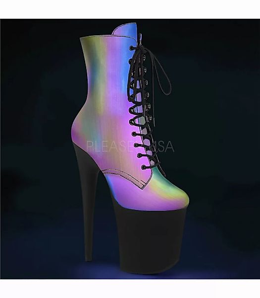 Plateau Stiefeletten FLAMINGO-1020REFL Mehrfarbig Neon (Schuhgröße: EUR 42) günstig online kaufen
