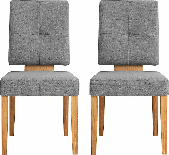 OTTO home Esszimmerstuhl "Ponza Polsterstuhl" (Set) 2 Stk.Gestell Eiche mas günstig online kaufen