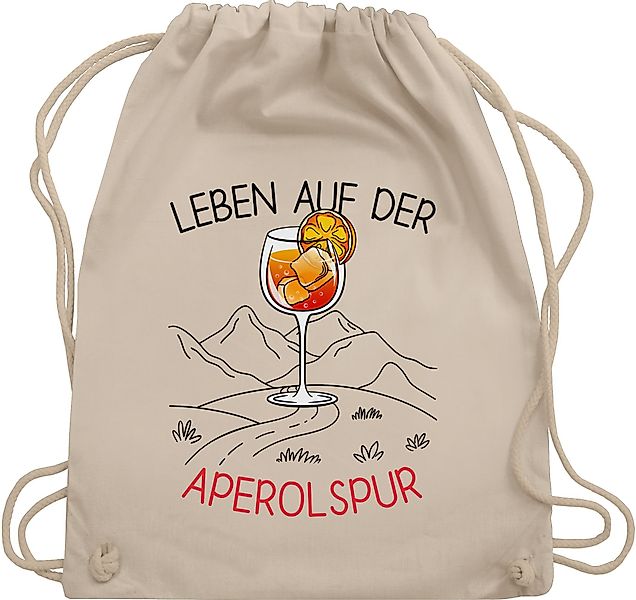 Shirtracer Turnbeutel Leben auf der Aperolspur, günstig online kaufen