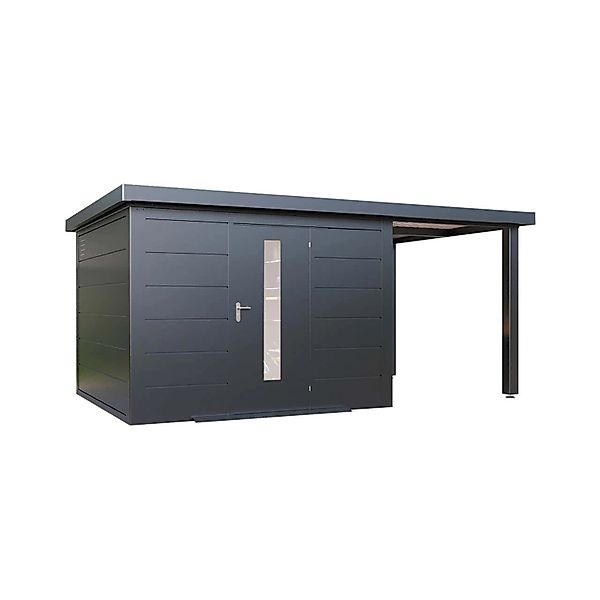 Finnhaus Wolff Metall-Gerätehaus Thorin 5424 Anthrazit günstig online kaufen