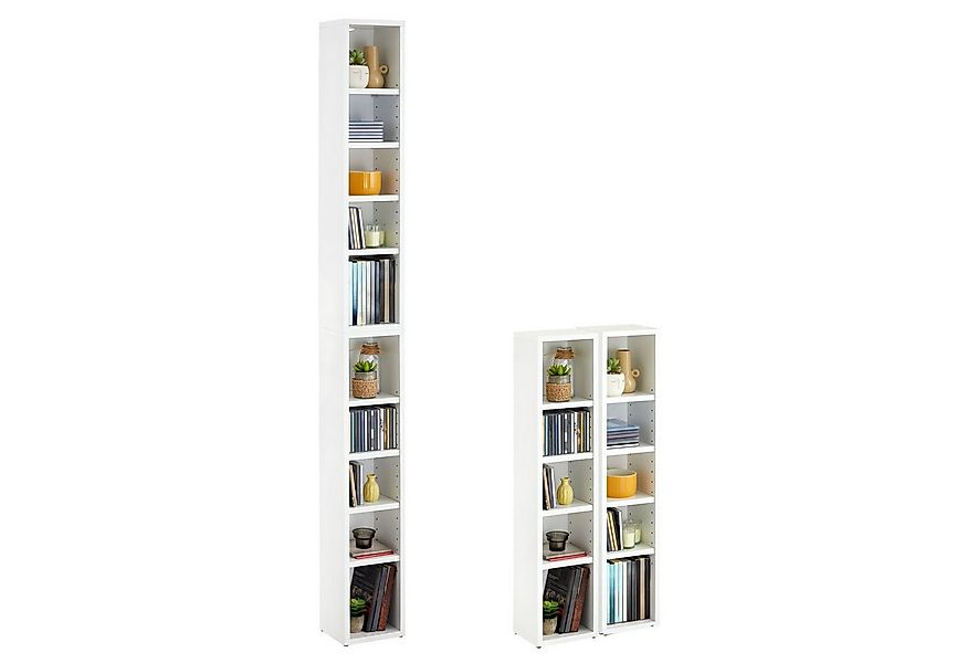 CARO-Möbel CD-Regal CHART, Medienregal aus 2 Modulen, Medien Aufbewahrung b günstig online kaufen