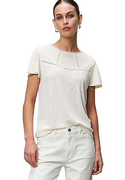 Zero Kurzarmshirt zero Shirt mit Häkeldetails (1-tlg) Lochmuster günstig online kaufen