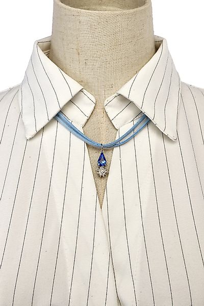 Allgäu Rebell Collier "Josefin" zweireihiges Lederband günstig online kaufen