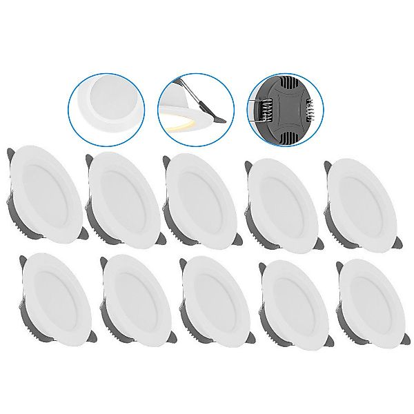 oyajia LED Einbauleuchte 10x LED Einbaustrahler günstig online kaufen