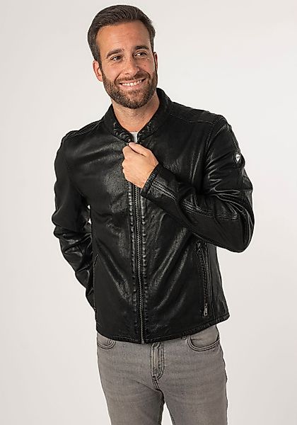 Mauritius Lederjacke MMNelsan mit Reißverschluss, Reißverschlusstaschen, günstig online kaufen
