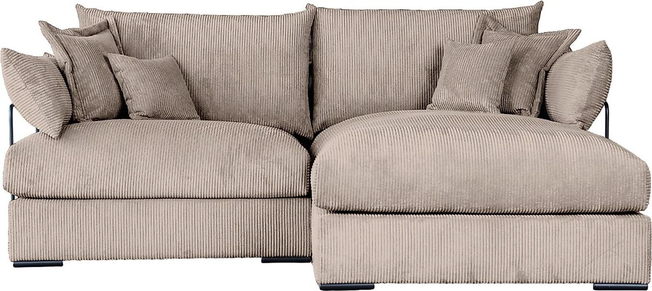 Home affaire Ecksofa "Casa XXL L-Form, Breite 247 cm" Mega-Sofa, Cord oder günstig online kaufen