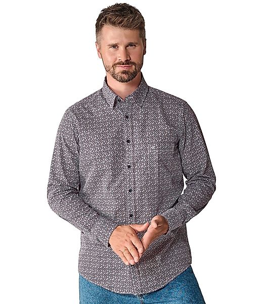 CASAMODA Langarmhemd "CASAMODA Freizeithemd Print" günstig online kaufen