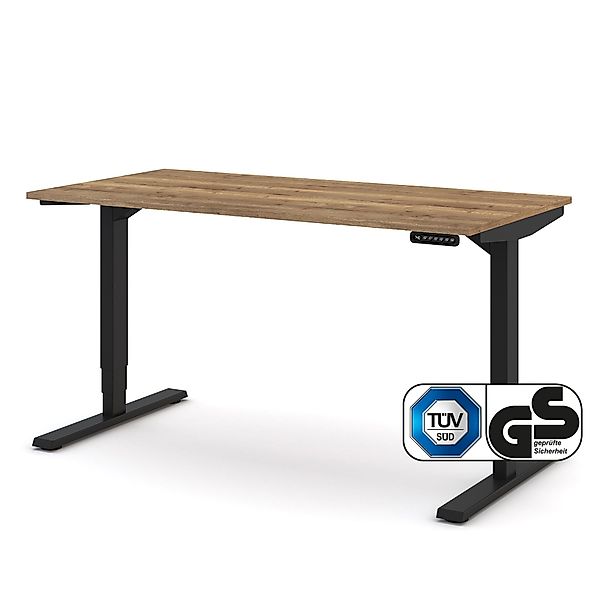 ASSMANN Büromöbel Schreibtisch Y-LINE (140x70cm Schwarz günstig online kaufen