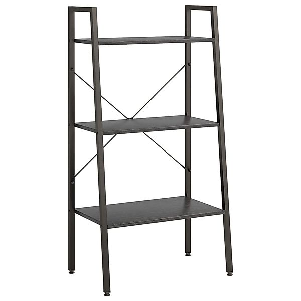 VidaXL Standregal mit 3 Böden Schwarz 56x35x108 cm günstig online kaufen