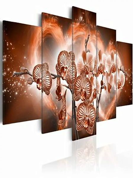artgeist Wandbild Love orchids mehrfarbig Gr. 200 x 100 günstig online kaufen