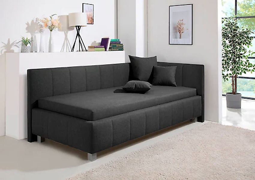 Maintal Polsterliege "Mailo" mit Kopfteil & Bettkasten, 3 Breiten, Federker günstig online kaufen