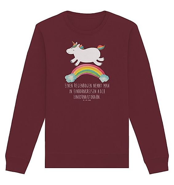 Mr. & Mrs. Panda Longpullover Einhorn Regenbogen Größe M - Burgundy - Gesch günstig online kaufen