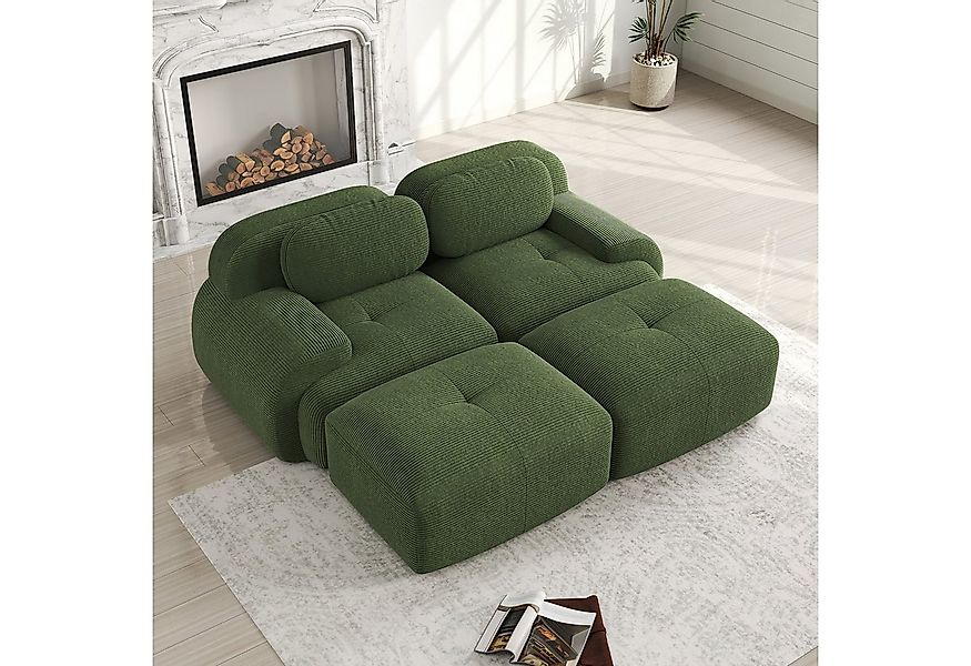 Odikalo 2-Sitzer modular kombinierbar Schlafsofa Polstersofa, 2-Sitzer-Sofa günstig online kaufen