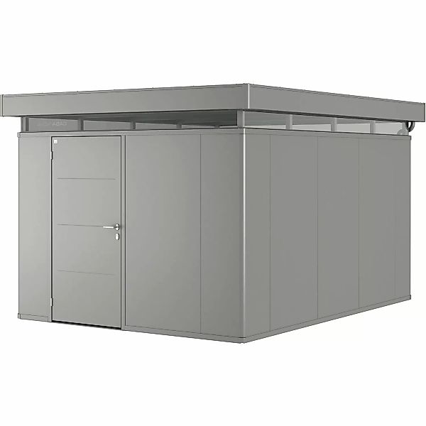 Biohort Metall-Gerätehaus CasaNova Quarzgrau-Metallic 3 x 4 m Einzeltür günstig online kaufen