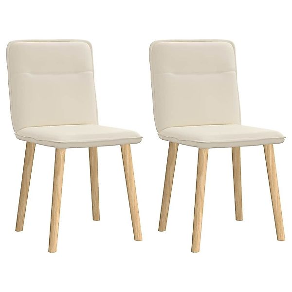 vidaXL Esszimmerstuhl Esszimmerstühle 2 Stk. Leinen günstig online kaufen