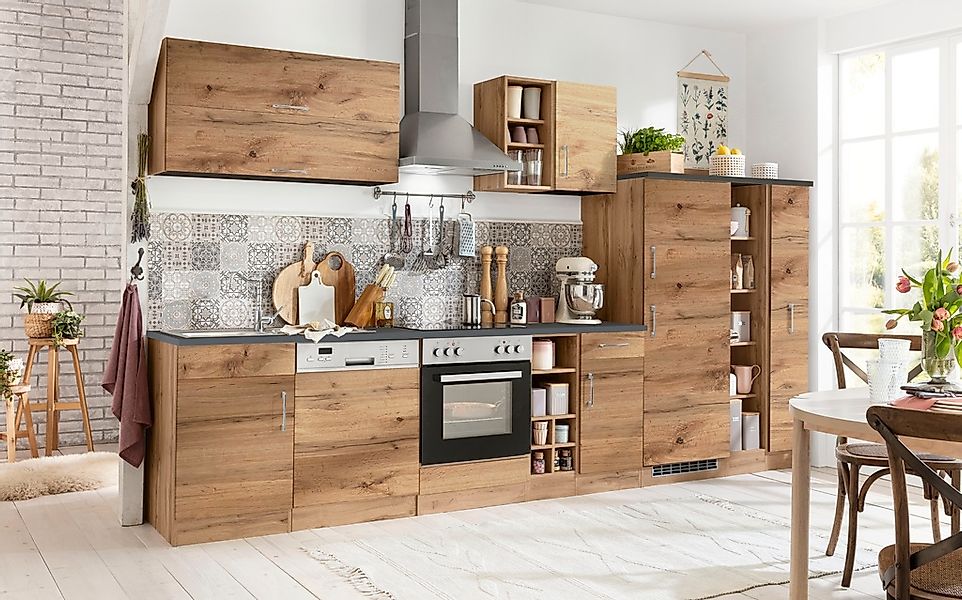 KOCHSTATION Küchenzeile "KS-Colmar", ohne E-Geräte, Breite 360 cm günstig online kaufen