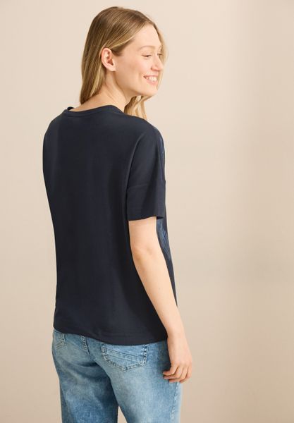 Cecil Print-Shirt mit Tunnelzug am Saum günstig online kaufen