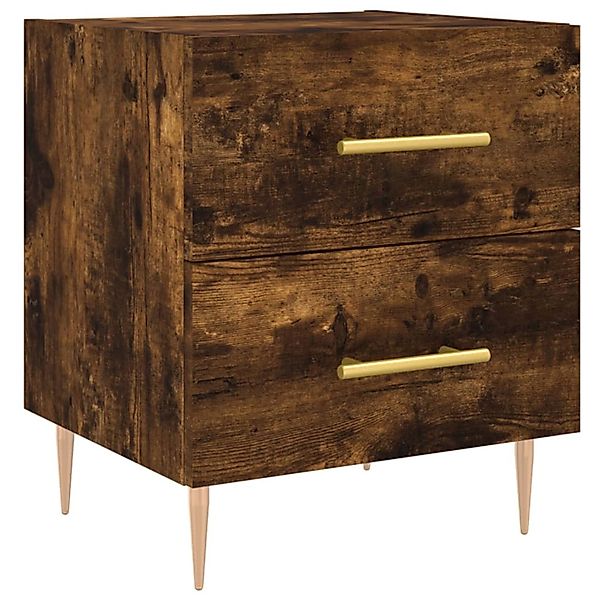 vidaXL Nachttisch Räuchereiche 40x35x47,5 cm Holzwerkstoff 827286 günstig online kaufen