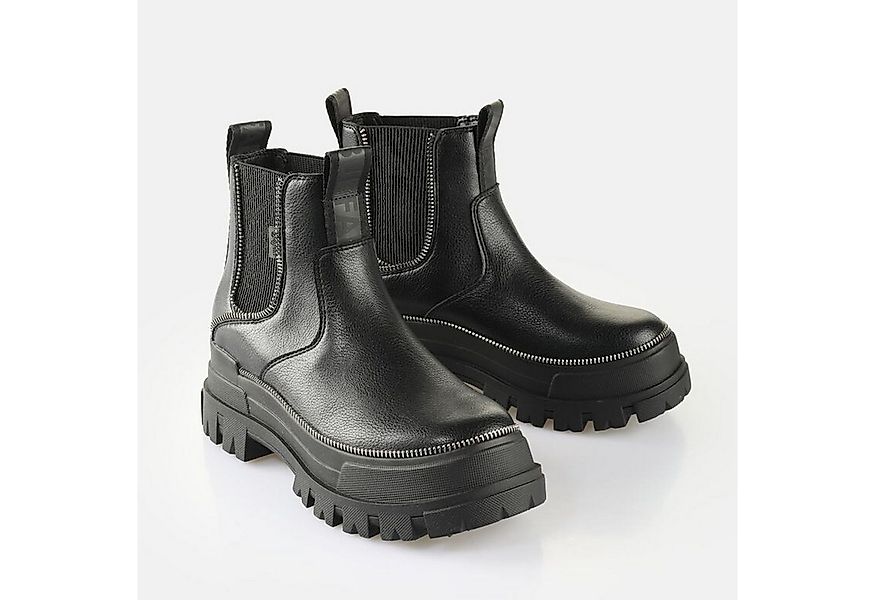 Buffalo Buffalo Aspha Chelsea Zip Mid Boots Schwarz 40 Winterboots günstig online kaufen