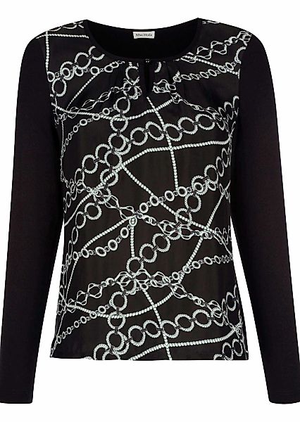 Alba Moda Shirtbluse "Blusenshirt Blusenshirt mit Kettendruck" günstig online kaufen