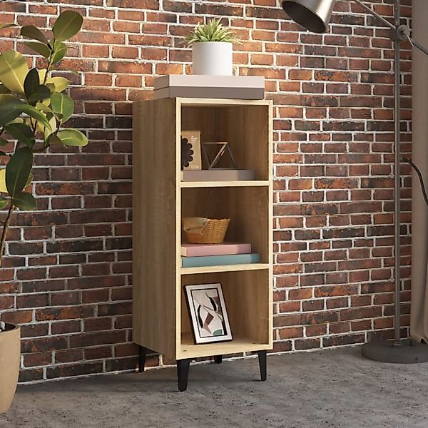 Vidaxl Sideboard Sonoma-eiche 34,5x32,5x90 Cm Holzwerkstoff günstig online kaufen