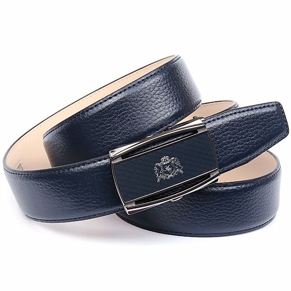 Anthoni Crown Ledergürtel mit Hartglas-Schließe mit Anthoni Crown Logo günstig online kaufen