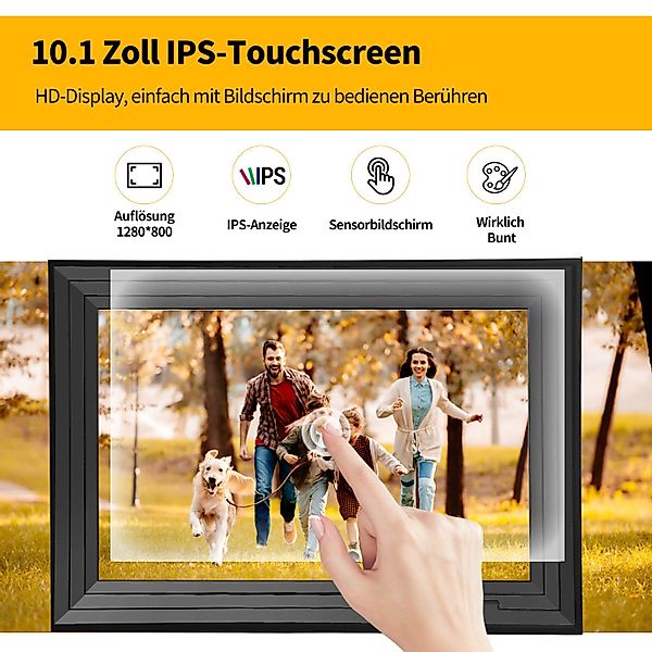 CkeyiN Bilderrahmen 10,1'' Digitaler Fotorahmen mit günstig online kaufen