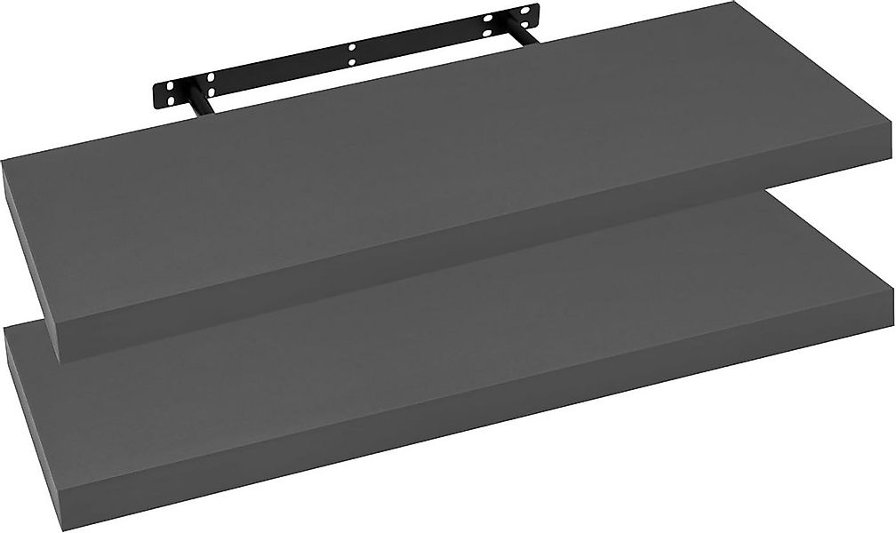 Woltu Wandregal, 2er-Set Wandboard CD DVD Regal Bücherregal Holz Board günstig online kaufen