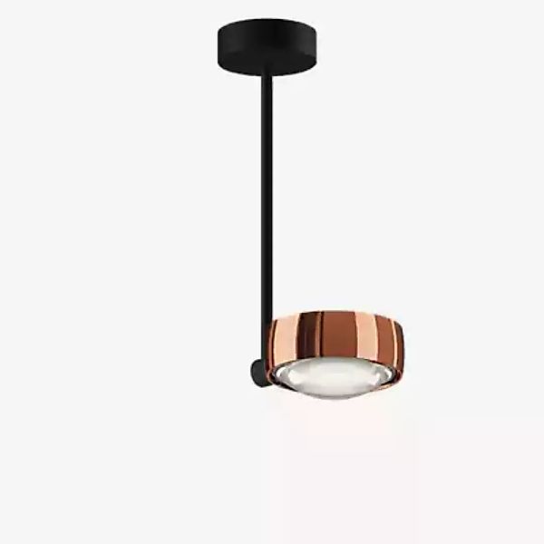 Occhio Sento Faro 30 Up E Deckenleuchte LED, Kopf roségold/Body schwarz mat günstig online kaufen
